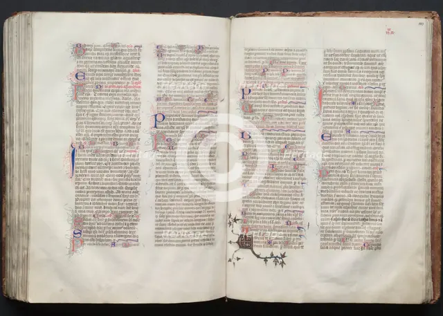 The Gotha Missal: Fol. 143r, Text, c. 1375. Creator: Master of the Boqueteaux (French); Workshop, and.