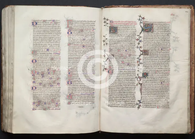 The Gotha Missal: Fol. 143v Text, c. 1375. Creator: Master of the Boqueteaux (French); Workshop, and.