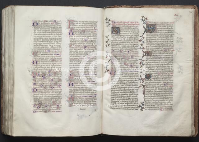 The Gotha Missal: Fol. 143v Text, c. 1375. Creator: Master of the Boqueteaux (French); Workshop, and.