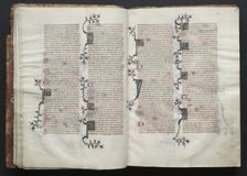 The Gotha Missal: Fol. 14v, Text, c. 1375. Creator: Master of the Boqueteaux (French); Workshop, and
