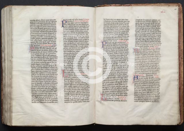 The Gotha Missal: Fol. 155r, Text, c. 1375. Creator: Master of the Boqueteaux (French); Workshop, and.