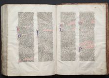 The Gotha Missal: Fol. 155v, Text, c. 1375. Creator: Master of the Boqueteaux (French); Workshop, and