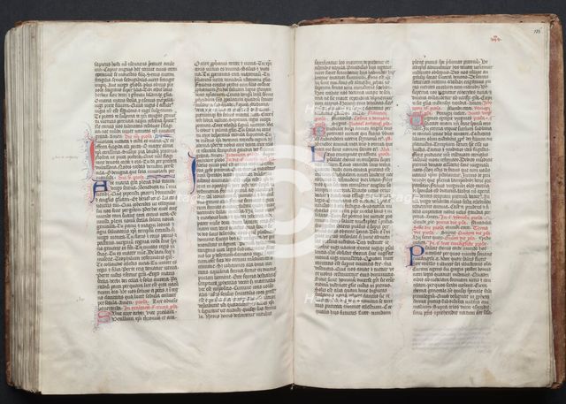 The Gotha Missal: Fol. 155v, Text, c. 1375. Creator: Master of the Boqueteaux (French); Workshop, and.