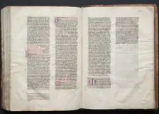 The Gotha Missal: Fol. 156v, Text, c. 1375. Creator: Master of the Boqueteaux (French); Workshop, and