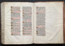 The Gotha Missal: Fol. 157v, Text, c. 1375. Creator: Master of the Boqueteaux (French); Workshop, and