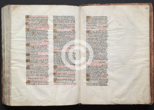 The Gotha Missal: Fol. 158r, Text, c. 1375. Creator: Master of the Boqueteaux (French); Workshop, and.