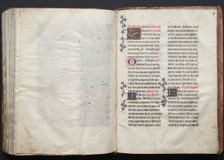 The Gotha Missal: Fol. 158v, Text, c. 1375. Creator: Master of the Boqueteaux (French); Workshop, and