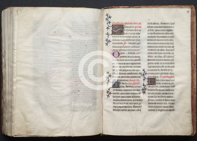 The Gotha Missal: Fol. 158v, Text, c. 1375. Creator: Master of the Boqueteaux (French); Workshop, and.