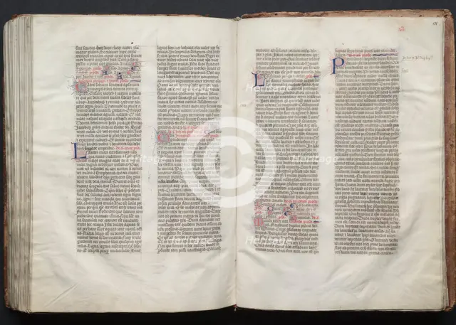 The Gotha Missal: Fol. 150v, Text, c. 1375. Creator: Master of the Boqueteaux (French); Workshop, and.