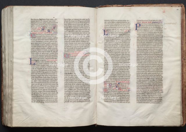 The Gotha Missal: Fol. 150v, Text, c. 1375. Creator: Master of the Boqueteaux (French); Workshop, and.