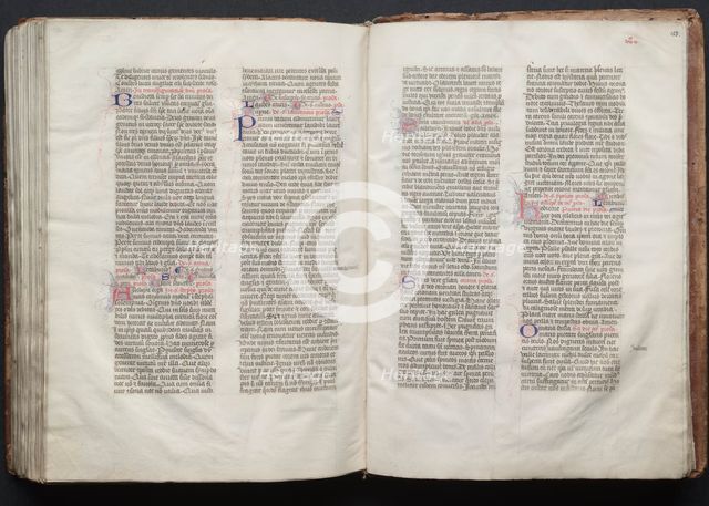The Gotha Missal: Fol. 152v, Text, c. 1375. Creator: Master of the Boqueteaux (French); Workshop, and.