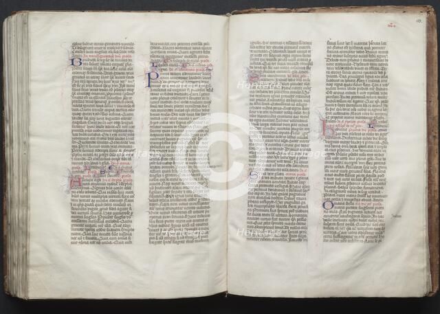 The Gotha Missal: Fol. 152v, Text, c. 1375. Creator: Master of the Boqueteaux (French); Workshop, and.