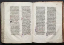 The Gotha Missal: Fol. 153v, Text, c. 1375. Creator: Master of the Boqueteaux (French); Workshop, and
