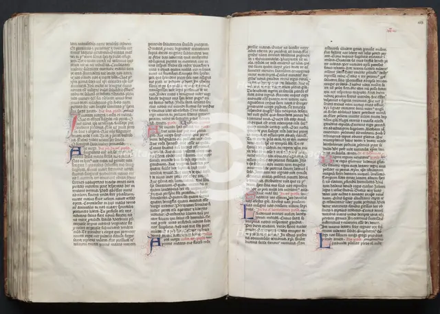 The Gotha Missal: Fol. 153v, Text, c. 1375. Creator: Master of the Boqueteaux (French); Workshop, and.