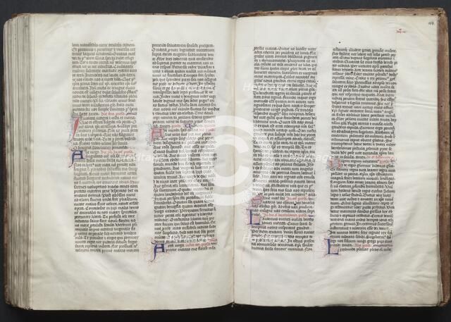 The Gotha Missal: Fol. 153v, Text, c. 1375. Creator: Master of the Boqueteaux (French); Workshop, and.