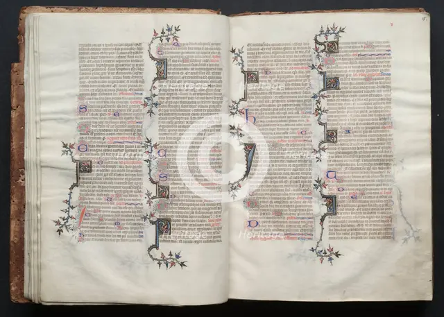 The Gotha Missal: Fol. 15r, Text , c. 1375. Creator: Master of the Boqueteaux (French); Workshop, and.