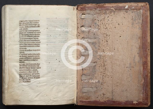 The Gotha Missal: Fol. 164v, Text, c. 1375. Creator: Master of the Boqueteaux (French); Workshop, and.