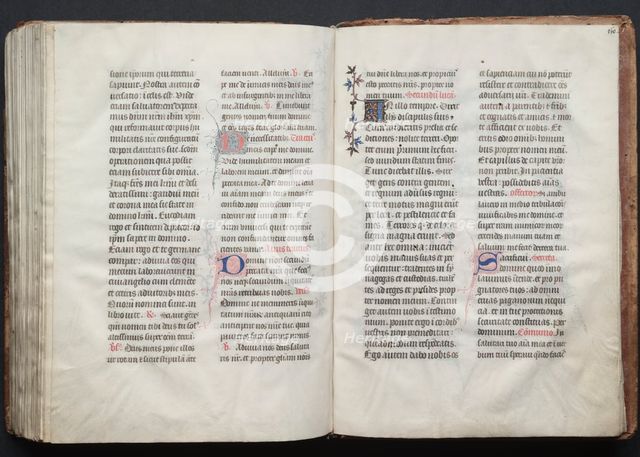 The Gotha Missal: Fol. 160r, Text, c. 1375. Creator: Master of the Boqueteaux (French); Workshop, and.