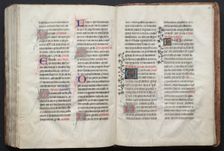 The Gotha Missal: Fol. 160v, Text, c. 1375. Creator: Master of the Boqueteaux (French); Workshop, and