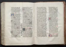 The Gotha Missal: Fol. 161v, Text, c. 1375. Creator: Master of the Boqueteaux (French); Workshop, and