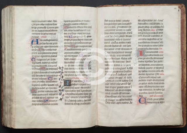 The Gotha Missal: Fol. 161v, Text, c. 1375. Creator: Master of the Boqueteaux (French); Workshop, and.