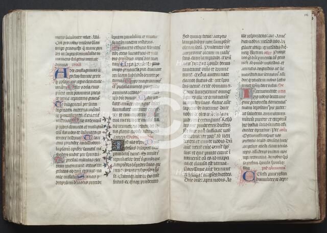 The Gotha Missal: Fol. 161v, Text, c. 1375. Creator: Master of the Boqueteaux (French); Workshop, and.