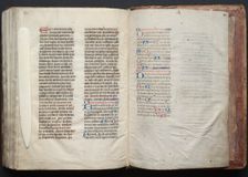 The Gotha Missal: Fol. 163v, Text, c. 1375. Creator: Master of the Boqueteaux (French); Workshop, and