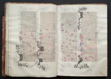 The Gotha Missal: Fol. 16v, Text, c. 1375. Creator: Master of the Boqueteaux (French); Workshop, and