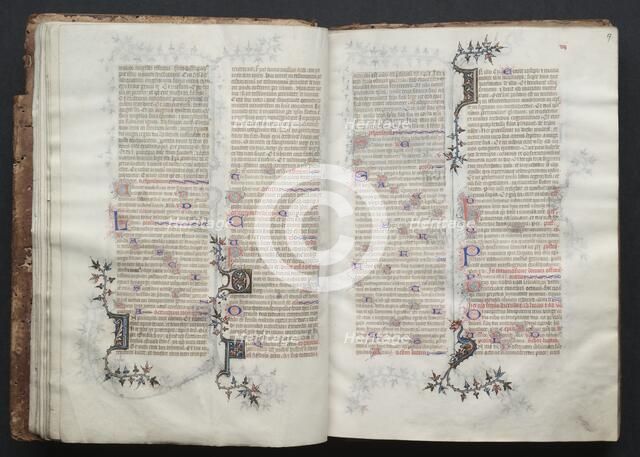 The Gotha Missal: Fol. 16v, Text, c. 1375. Creator: Master of the Boqueteaux (French); Workshop, and.