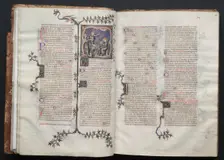 The Gotha Missal: Fol. 17v, The Adoration of the Magi, c. 1375. Creator: Master of the Boqueteaux (French); Workshop, and