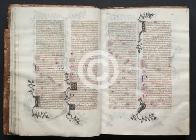 The Gotha Missal: Fol. 17r, Text, c. 1375. Creator: Master of the Boqueteaux (French); Workshop, and.