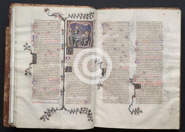 The Gotha Missal: Fol. 18r, Text, c. 1375. Creator: Master of the Boqueteaux (French); Workshop, and.