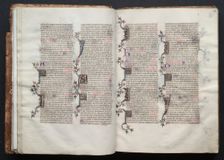 The Gotha Missal: Fol. 19v, Text, c. 1375. Creator: Master of the Boqueteaux (French); Workshop, and