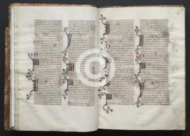 The Gotha Missal: Fol. 19v, Text, c. 1375. Creator: Master of the Boqueteaux (French); Workshop, and.