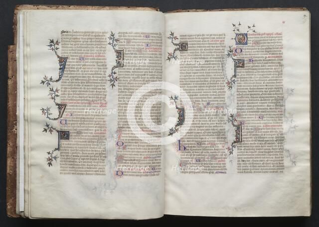 The Gotha Missal: Fol. 19r, Text, c. 1375. Creator: Master of the Boqueteaux (French); Workshop, and.