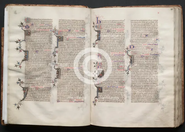 The Gotha Missal: Fol. 20v, Text, c. 1375. Creator: Master of the Boqueteaux (French); Workshop, and.