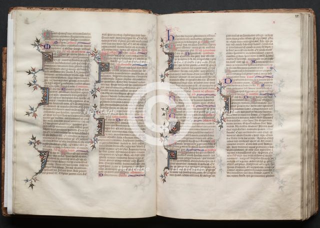 The Gotha Missal: Fol. 20v, Text, c. 1375. Creator: Master of the Boqueteaux (French); Workshop, and.