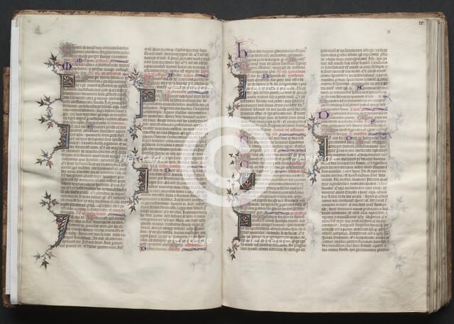 The Gotha Missal: Fol. 20v, Text, c. 1375. Creator: Master of the Boqueteaux (French); Workshop, and.