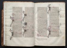 The Gotha Missal: Fol. 21v, Text, c. 1375. Creator: Master of the Boqueteaux (French); Workshop, and