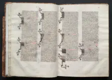The Gotha Missal: Fol. 22v, Text, c. 1375. Creator: Master of the Boqueteaux (French); Workshop, and