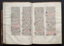 The Gotha Missal: Fol. 23v, Text, c. 1375. Creator: Master of the Boqueteaux (French); Workshop, and