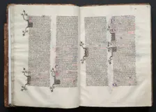 The Gotha Missal: Fol. 25v, Text, c. 1375. Creator: Master of the Boqueteaux (French); Workshop, and