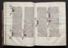The Gotha Missal: Fol. 25v, Text, c. 1375. Creator: Master of the Boqueteaux (French); Workshop, and