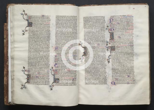 The Gotha Missal: Fol. 25v, Text, c. 1375. Creator: Master of the Boqueteaux (French); Workshop, and.