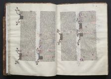 The Gotha Missal: Fol. 25v, Text, c. 1375. Creator: Master of the Boqueteaux (French); Workshop, and