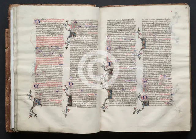 The Gotha Missal: Fol. 25r, Text, c. 1375. Creator: Master of the Boqueteaux (French); Workshop, and.