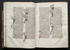 The Gotha Missal: Fol. 26v, Text, c. 1375. Creator: Master of the Boqueteaux (French); Workshop, and