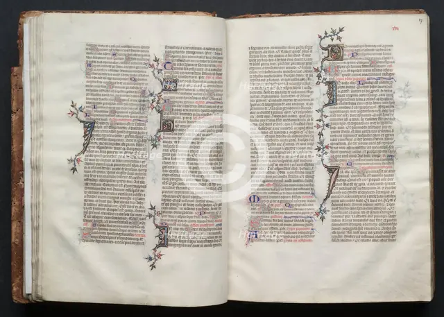 The Gotha Missal: Fol. 26v, Text, c. 1375. Creator: Master of the Boqueteaux (French); Workshop, and.