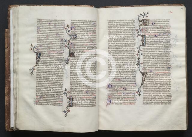 The Gotha Missal: Fol. 26v, Text, c. 1375. Creator: Master of the Boqueteaux (French); Workshop, and.