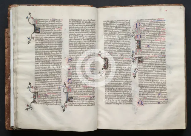 The Gotha Missal: Fol. 26r, Text, c. 1375. Creator: Master of the Boqueteaux (French); Workshop, and.